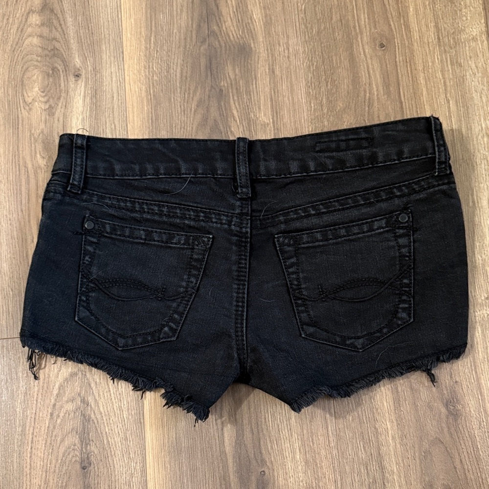 Hot Kiss Black Sequin Jean Shorts - Picture 4 of 5